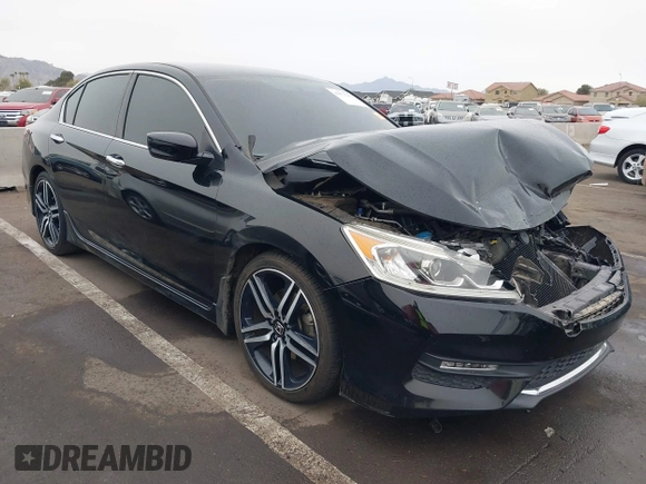 2016 Honda Accord Sport с VIN 1HGCR2F54GA121492, выставлен на аукционе IAAI как лот 41573293 с пробегом 68 417 миль миль и . История ставок и продаж доступна на DreamBid. Изображение 1.