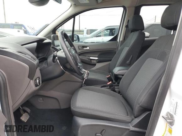 2022 Ford Transit Connect XLT with VIN NM0GS9F28N1514084, listed as a Copart auction lot 62392655 with 43,395 mi miles and Salvage title. Bid and sale history available at DreamBid. Image 7.