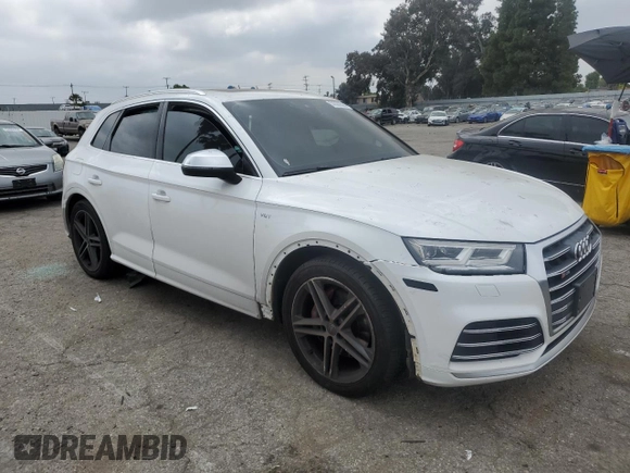 2018 Audi SQ5 Premium Plus with VIN WA1A4AFY0J2176476, listed as a Copart auction lot 53532664 with 72,600 mi miles and . Bid and sale history available at DreamBid. Image 4.
