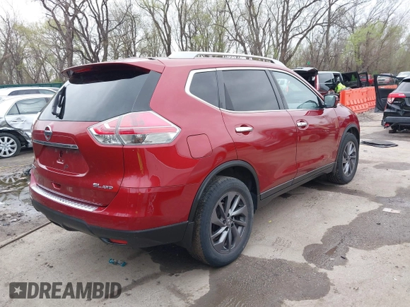 2016 Nissan Rogue SL with VIN 5N1AT2MV4GC765181, listed as a IAAI auction lot 41870560 with 91,249 mi miles and . Bid and sale history available at DreamBid. Image 4.