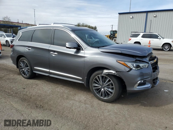 2019 Infiniti QX60 LUXE with VIN 5N1DL0MN8KC549442, listed as a Copart auction lot 49358395 with 65,283 mi miles and Salvage Title. Bid and sale history available at carsss.com. Image 4.
