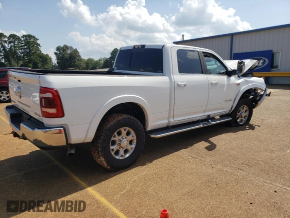 2022 Ram 2500 Laramie z VIN 3C6UR5FJ3NG219405, wystawiony jako Copart lot #60225984 z przebiegiem 9 213 mil mil oraz Szkoda całkowita • Salvage title. Historia ofert i sprzedaży dostępna na DreamBid. Obrazek 3.