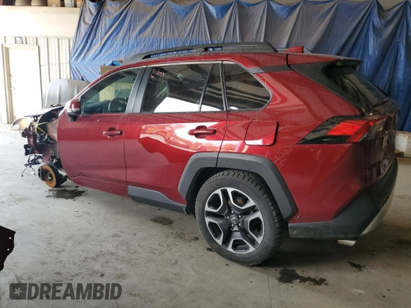 2019 Toyota RAV4 Adventure with VIN 2T3J1RFV0KW026749, listed as a Copart auction lot 59616325 with 46,419 mi miles and Salvage title. Bid and sale history available at DreamBid. Image 2.