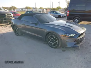 2021 Ford Mustang EcoBoost with VIN 1FATP8UH5M5107597, listed as a IAAI auction lot 41690617 with 54,164 mi miles. Bid and sale history available at carsss.com. Image 1.