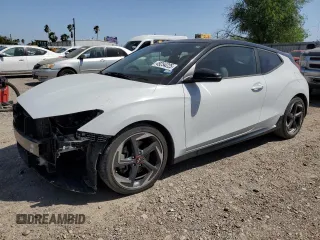 2019 Hyundai Veloster Turbo with VIN KMHTH6AB4KU014810, listed as a Copart auction lot 49254225 with 49,115 mi miles and Salvage Title. Bid and sale history available at carsss.com. Image 1.