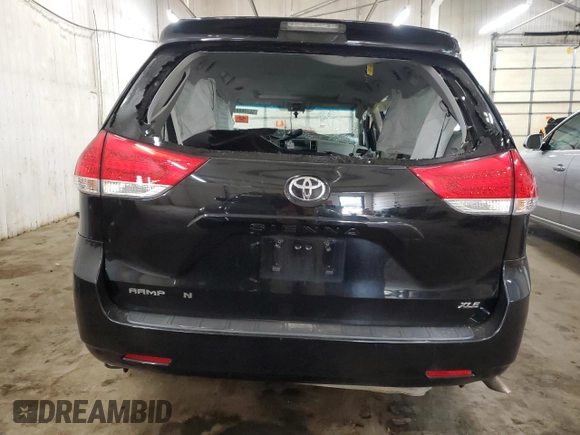 2011 Toyota Sienna XLE AAS with VIN 5TDYK3DC6BS133784, listed as a Copart auction lot 50106685 with 0 mi miles and Salvage Title. Bid and sale history available at carsss.com. Image 6.