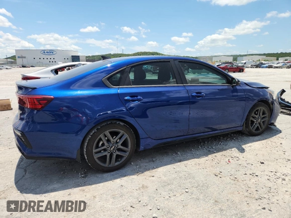2021 Kia Forte GT-Line with VIN 3KPF34AD1ME342001, listed as a Copart auction lot 62531695 with 40,448 mi miles and Salvage title. Bid and sale history available at DreamBid. Image 3.