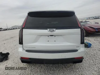 2023 Cadillac Escalade RWD Sport Platinum with VIN 1GYS3GKLXPR495615, listed as a Copart auction lot 87483964 with 14,214 mi miles and Salvage title. Bid and sale history available at DreamBid. Image 6.