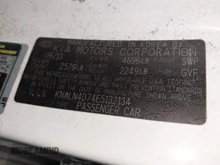 2014 Kia Cadenza Premium with VIN KNALN4D74E5132134, listed as a IAAI auction lot 42245085 with 332,613 mi miles and . Bid and sale history available at DreamBid. Image 9.