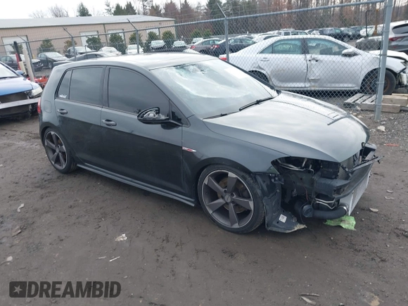 2015 Volkswagen Golf GTI SE with VIN 3VW5T7AU5FM102579, listed as a IAAI auction lot 41131577 with 97,894 mi miles. Bid and sale history available at carsss.com. Image 1.