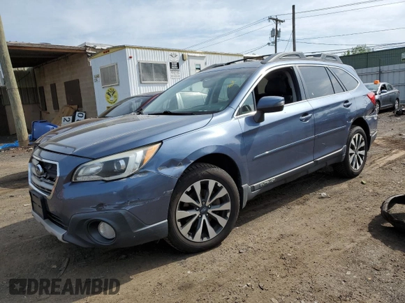 2015 Subaru Outback Limited z VIN 4S4BSALC4F3351625, wystawiony jako Copart lot #56627935 z przebiegiem 199 375 mil mil oraz Szkoda całkowita • Salvage title. Historia ofert i sprzedaży dostępna na DreamBid. Obrazek 1.