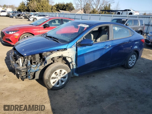 2016 Hyundai Accent SE with VIN KMHCT4AE1GU021931, listed as a Copart auction lot 46681145 with 136,093 mi miles and Salvage Title. Bid and sale history available at DreamBid. Image 1.