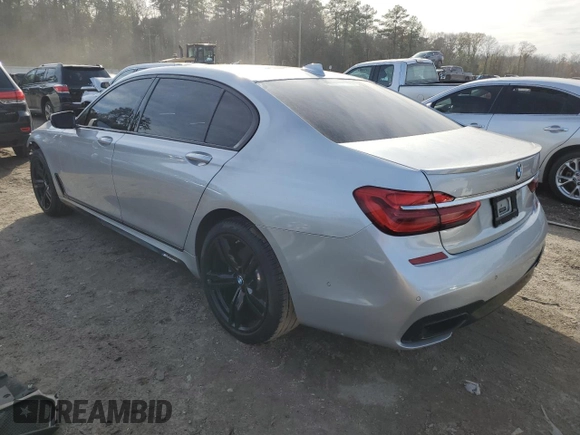 2017 BMW 7 Series 740i with VIN WBA7E2C59HG739984, listed as a Copart auction lot 37475514 with 54,841 mi miles. Bid and sale history available at carsss.com. Image 2.