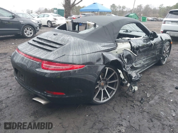 2014 Porsche 911 Carrera with VIN WP0CA2A92ES140470, listed as a IAAI auction lot 41918049 with 24,297 mi miles. Bid and sale history available at carsss.com. Image 4.