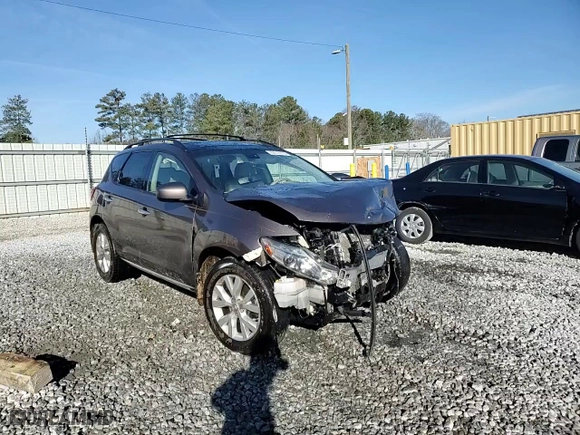 2012 Nissan Murano SL with VIN JN8AZ1MUXCW101419, listed as a Copart auction lot 42878515 with 0 mi miles and Salvage Title. Bid and sale history available at carsss.com. Image 14.