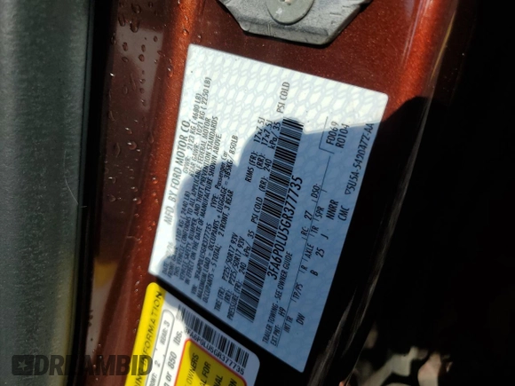 2016 Ford Fusion SE Hybrid z VIN 3FA6P0LU5GR377735, wystawiony jako Copart lot #58791955 z przebiegiem 135 798 mil mil oraz Szkoda całkowita • Salvage title. Historia ofert i sprzedaży dostępna na DreamBid. Obrazek 12.