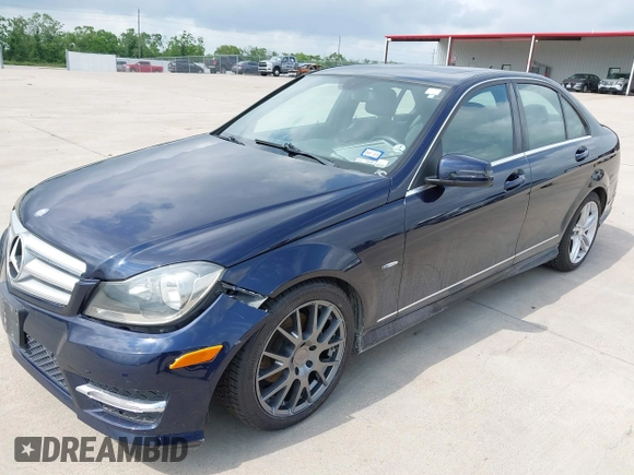 2012 Mercedes-Benz C-Class C 250 Sport with VIN WDDGF4HB1CA599859, listed as a IAAI auction lot 42120154 with 74,151 mi miles. Bid and sale history available at carsss.com. Image 6.