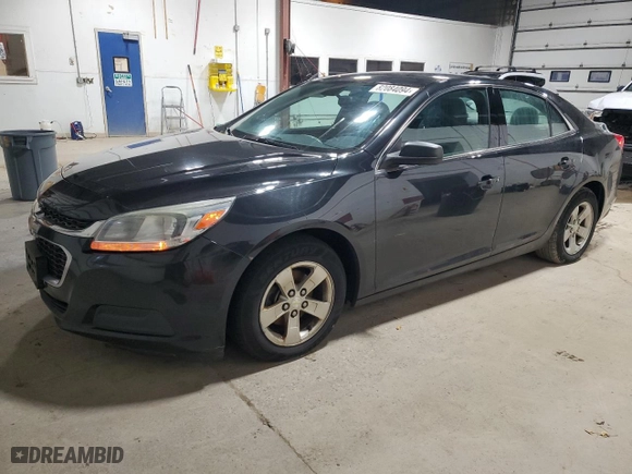 2015 Chevrolet Malibu LS with VIN 1G11A5SL9FF265360, listed as a Copart auction lot 82084094 with 177,004 mi miles and Clean Title. Bid and sale history available at carsss.com. Image 1.