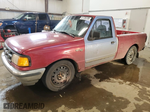1994 Ford Ranger with VIN 1FTCR10A7RPA97185, listed as a Copart auction lot 41728735 with 180,040 mi miles and Salvage Title. Bid and sale history available at carsss.com. Image 1.