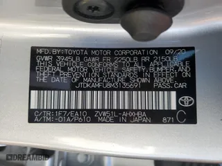 2021 Toyota Prius L Eco with VIN JTDKAMFU8M3135691, listed as a Copart auction lot 45679435 with 40,846 mi miles and Salvage Title. Bid and sale history available at carsss.com. Image 14.