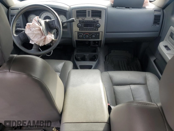 2007 Dodge Dakota SLT with VIN 1D7HE48K67S192580, listed as a Copart auction lot 44612305 with Not Provided miles and Salvage Title. Bid and sale history available at DreamBid. Image 8.