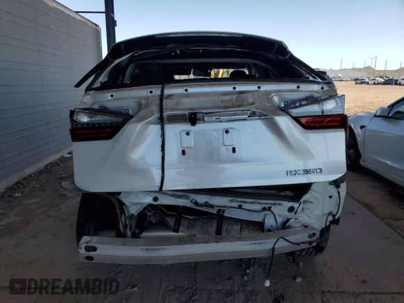 2022 Lexus RX 350 with VIN 2T2HZMAAXNC244996, listed as a Copart auction lot 61692215 with 84,540 mi miles and Salvage title. Bid and sale history available at DreamBid. Image 6.