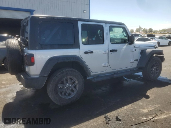 2024 Jeep Wrangler Sport S z VIN 1C4PJXDN2RW273882, wystawiony jako Copart lot #63977305 z przebiegiem 31 610 mil mil oraz Czysty tytuł • Clean title. Historia ofert i sprzedaży dostępna na DreamBid. Obrazek 3.