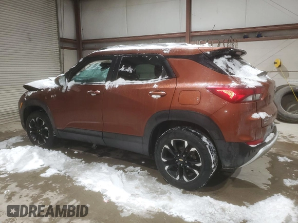 2021 Chevrolet TrailBlazer LT with VIN KL79MRSL3MB001755, listed as a Copart auction lot 46028375 with Not Provided miles and Salvage Title. Bid and sale history available at DreamBid. Image 2.