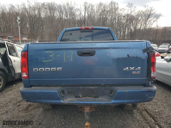 2003 Dodge Ram 1500 ST with VIN 1D7HU18N73S201650, listed as a Copart auction lot 49982585 with 0 mi miles and Salvage Title. Bid and sale history available at carsss.com. Image 6.