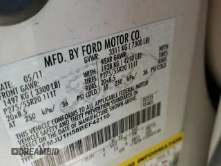 2011 Ford Expedition XLT z VIN 1FMJU1H58BEF42110, wystawiony jako Copart lot #51685905 z przebiegiem 171 477 mil mil oraz Szkoda całkowita • Salvage title. Historia ofert i sprzedaży dostępna na DreamBid. Obrazek 15.