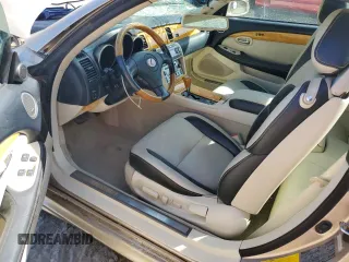 2002 Lexus SC 430 with VIN JTHFN48Y220006106, listed as a Copart auction lot 76703744 with 114,122 mi miles and Salvage Title. Bid and sale history available at DreamBid. Image 8.