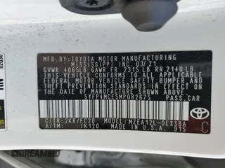 2021 Toyota Corolla SE with VIN 5YFP4MCE5MP082675, listed as a Copart auction lot 50195825 with 74,683 mi miles and Salvage Title. Bid and sale history available at carsss.com. Image 12.