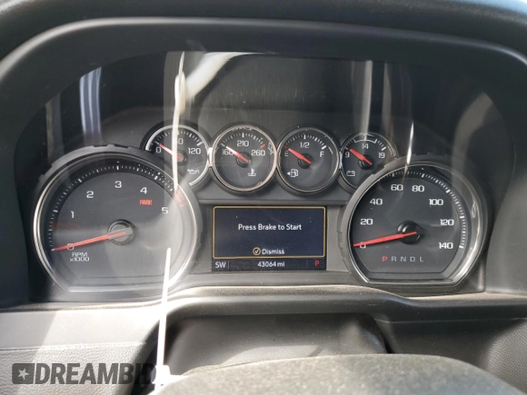 2021 Chevrolet Silverado 3500HD LT with VIN 1GC4YTEYXMF295945, listed as a Copart auction lot 74179534 with 43,064 mi miles and Salvage Title. Bid and sale history available at carsss.com. Image 9.
