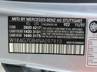 2022 Mercedes-Benz S 580 with VIN W1K6G7GB4NA097913, listed as a Copart auction lot 54534295 with Not Provided miles and Salvage Title. Bid and sale history available at DreamBid. Image 12.