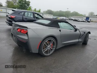 2015 Chevrolet Corvette Z51 2LT z VIN 1G1YK3D71F5117595, wystawiony jako Copart lot #56466555 z przebiegiem 66 307 mil mil oraz Szkoda całkowita • Salvage title. Historia ofert i sprzedaży dostępna na DreamBid. Obrazek 3.
