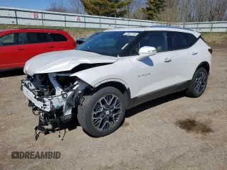 2024 Chevrolet Blazer Premier with VIN 3GNKBLRS8RS227989, listed as a Copart auction lot 53607155 with 10,596 mi miles and Clean title. Bid and sale history available at DreamBid. Image 1.
