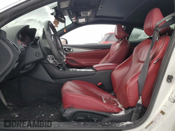 2017 Infiniti Q60 Red Sport 400 with VIN JN1FV7EL7HM701214, listed as a Copart auction lot 43966315 with Not provided miles and Clean title. Bid and sale history available at DreamBid. Image 7.