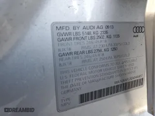 2014 Audi allroad Premium Plus with VIN WA1UFAFL2EA044407, listed as a Copart auction lot 86436264 with 60,692 mi miles and Salvage Title. Bid and sale history available at carsss.com. Image 12.