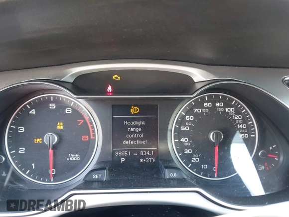 2016 Audi A4 Premium with VIN WAUAFAFL0GA011852, listed as a IAAI auction lot 41423605 with 88,651 mi miles. Bid and sale history available at carsss.com. Image 7.