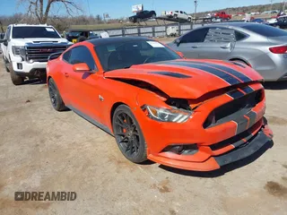 2016 Ford Mustang GT with VIN 1FA6P8CF1G5241699, listed as a IAAI auction lot 41747743 with 95,577 mi miles. Bid and sale history available at carsss.com. Image 1.