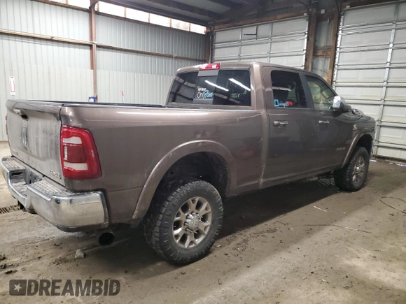 2019 Ram 2500 Laramie with VIN 3C6UR5FL8KG669161, listed as a Copart auction lot 43453035 with 125,277 mi miles and Salvage Title. Bid and sale history available at carsss.com. Image 3.