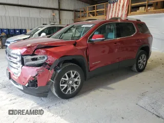 2021 GMC Acadia SLT with VIN 1GKKNMLS8MZ143489, listed as a Copart auction lot 83545894 with 34,427 mi miles and Salvage Title. Bid and sale history available at carsss.com. Image 1.