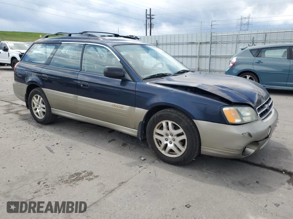 2002 Subaru Legacy Outback with VIN 4S3BH665327623842, listed as a Copart auction lot 60168375 with 113,761 mi miles and Salvage title. Bid and sale history available at DreamBid. Image 4.