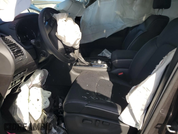 2022 Infiniti QX80 PREMIUM SELECT with VIN JN8AZ2AF0N9744083, listed as a Copart auction lot 85163084 with 0 mi miles and Salvage Title. Bid and sale history available at carsss.com. Image 7.