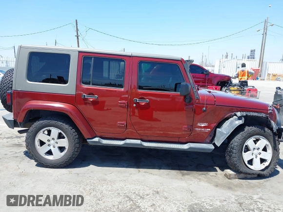 2008 Jeep Wrangler Unlimited Sahara with VIN 1J4GA59108L594193, listed as a IAAI auction lot 42272239 with 161,912 mi miles and . Bid and sale history available at DreamBid. Image 13.