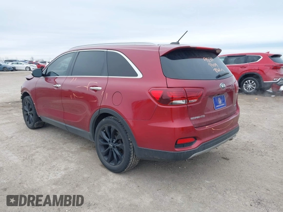 2020 Kia Sorento EX V6 with VIN 5XYPH4A5XLG710627, listed as a IAAI auction lot 41636638 with 166,073 mi miles. Bid and sale history available at carsss.com. Image 3.