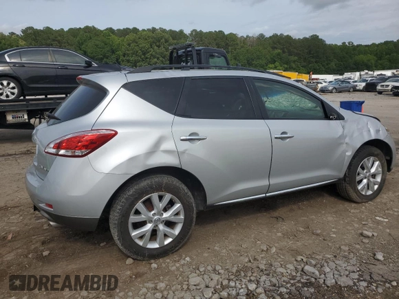 2013 Nissan Murano SV with VIN JN8AZ1MW3DW315865, listed as a Copart auction lot 58785425 with 118,112 mi miles and Salvage title. Bid and sale history available at DreamBid. Image 3.
