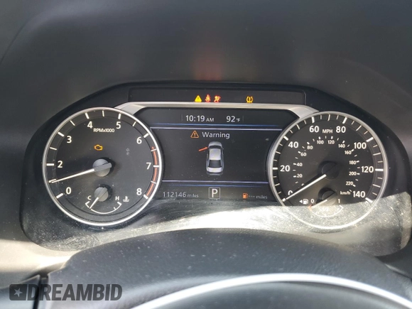 2020 Nissan Altima S with VIN 1N4BL4BV7LC199959, listed as a Copart auction lot 62659185 with 112,146 mi miles and Salvage title. Bid and sale history available at DreamBid. Image 9.