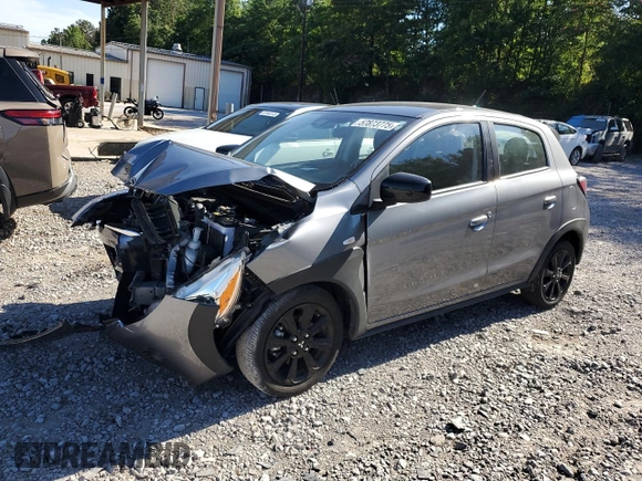 2023 Mitsubishi Mirage Black Edition with VIN ML32AWHJ0PH003629, listed as a Copart auction lot 57873775 with Not provided miles and Salvage title. Bid and sale history available at DreamBid. Image 1.