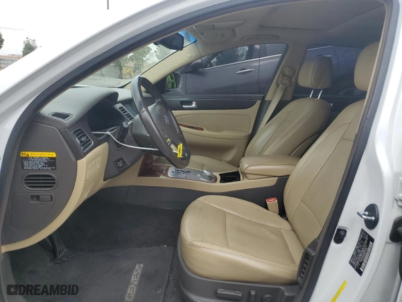 2013 Hyundai Genesis 3.8L with VIN KMHGC4DD2DU239764, listed as a Copart auction lot 54688685 with 123,757 mi miles and Clean Title. Bid and sale history available at carsss.com. Image 7.
